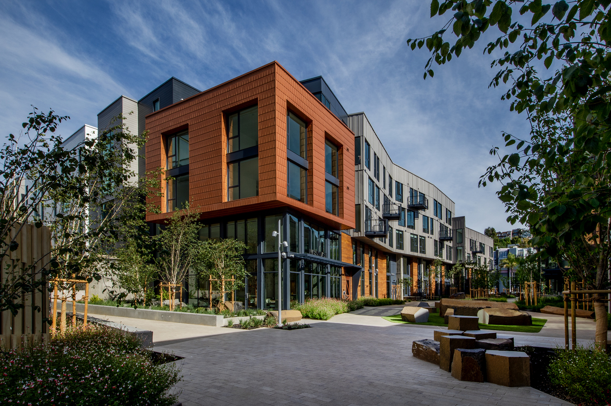 Modern affordable housing apartment community